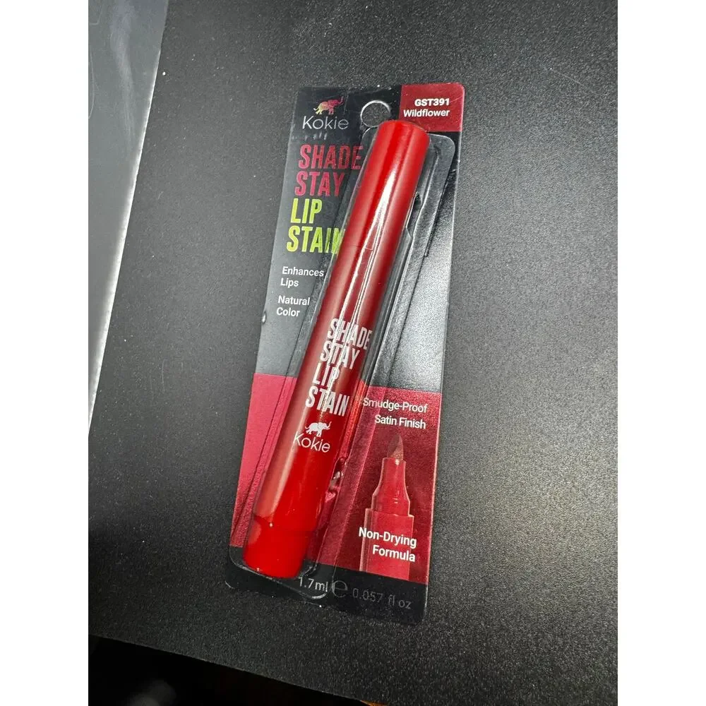 5/$25 NWT Kokie Lip Stain Wildflower Smudge Proof & Satin Finish